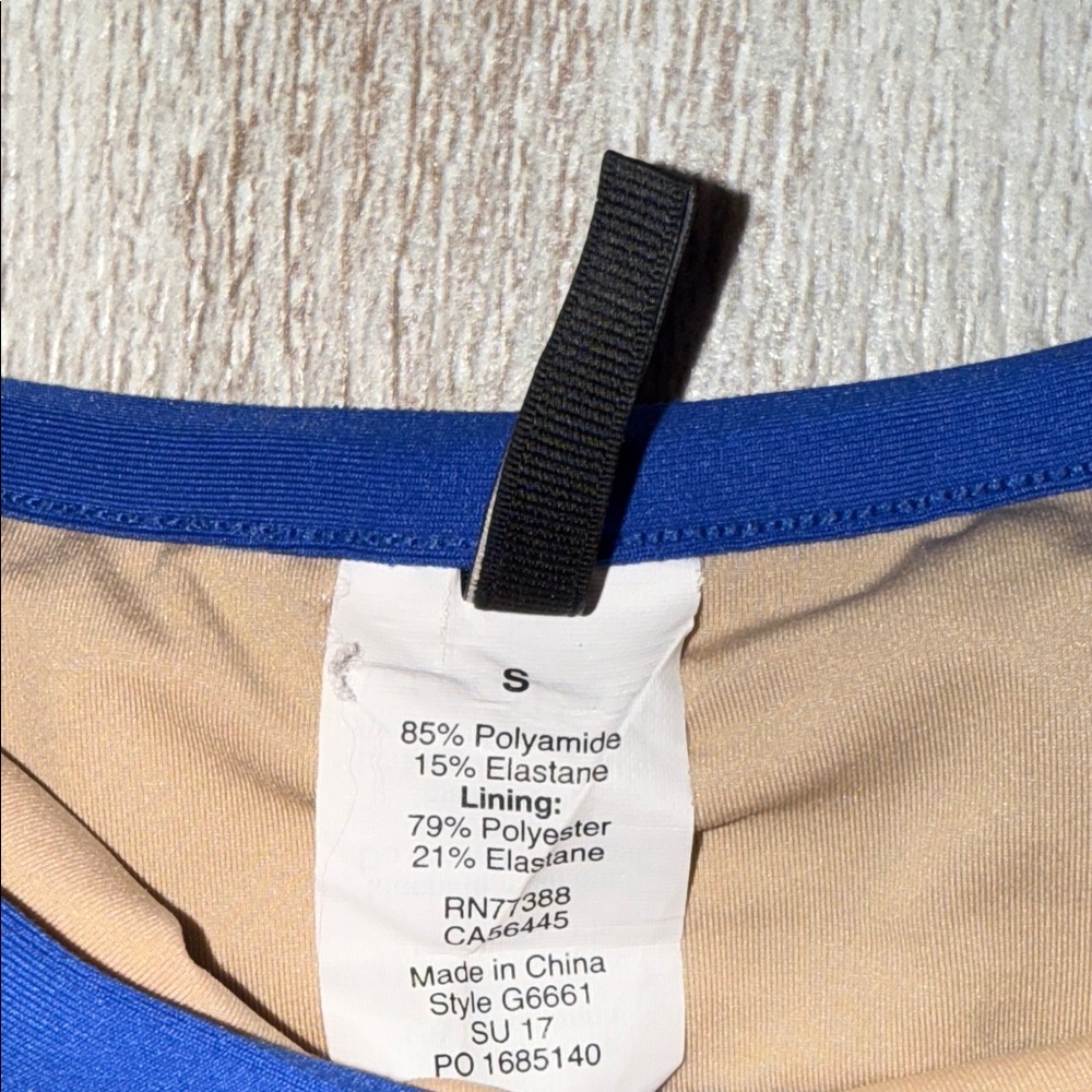 J. Crew Blue Ruffled Bikini Top Small - Picture 2 of 5